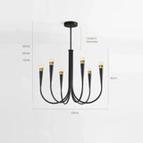 Modern French  Classic Design Branch Chandeliers for Living Dining Room Bedroom Hanging Pendant Lamp Medieval Lighting Fixtures