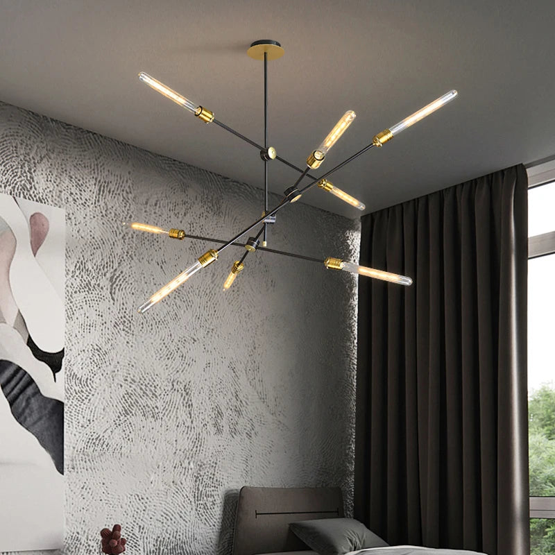 American retro industrial wind chandelier Nordic minimalist personality restaurant living room bar cafe clothing store lighting