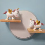 Children Room Doll Display Wall Lamps Ceramic Unicorn Character Bedroom Decoration Sconce Lustres LED Kid Room Night Wall Lights