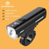 1000 Lumen Bicycle Headlight with Power Bank Function - USB Rechargeable LED Bike Front Light for MTB & Road Cycling