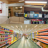 48 Inch 80W LED Linear Strip Stairwell Light Fixture 8800lm 5000K IP20, SCR Dimmable 4 Foot Grade Indoor Shop Ceiling Lights FCC