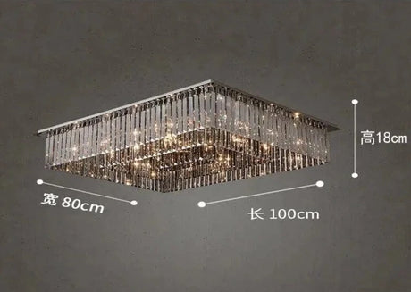 New Luminaires Modern Light Luxury Crystal Light Ceiling Living Room Atmosphere Simple Bedroom Restaurant Circular Fashion