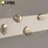 Wabi Sabi Style Cement Wall Lamp, Japanese Style Creative Wall Light for Art Hotel Livingroom Background Bedroom LED Lighting