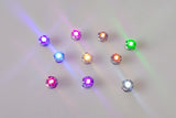 2PCS Miniature Wireless LED Light Modules - Super-Bright Push-Button Single Lamp for DIY Models