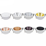 LED Module MR16 White Black Led Spotlight Fixture Aluminum Round Gu10 Embedded Led Downlight Frame