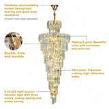Luxury Crystal Chandelier Light - Grand Pendant Lamp Fixture for Villa Foyer, Hotel Lobby, Living Room & Staircase