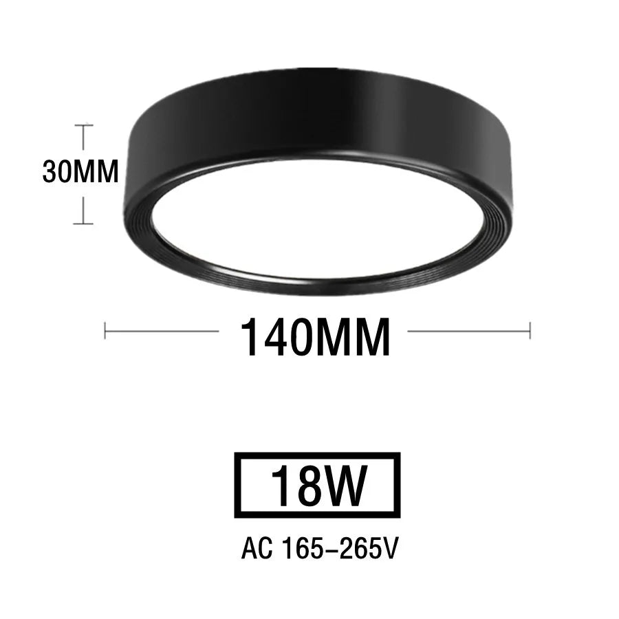 Led Downlights 220V Ceiling Spot Lamp 15W 18W 20W Down Light Surface Mounted Panel Lighting Kitchen Fixture for Room Home Decor