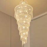 Luxury Crystal Chandeliers Lights Ceiling Light Fixture Decorate Living Room Loft Stairs Pendant Lights Lighting Lamps Żyrandol