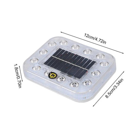 Mini LED Solar Power Car Warning Light Night Security Simulated Alarm Wireless Anti-Theft Caution Lamp Flashing Alarm Lamp Dummy