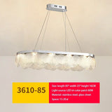 Modern LED Ceiling Lamp Metal Art Glass Chandelier Hanging Lamp Living Room Kitchen Indoor Decoration Ceiling Lustre Fixture