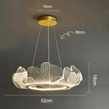 Modern LED Lotus Leaf Ring Ceiling Chandeliers For Living Room Dining Room Pendant Light Home Decor Hanging Lamp Luster Fixtures