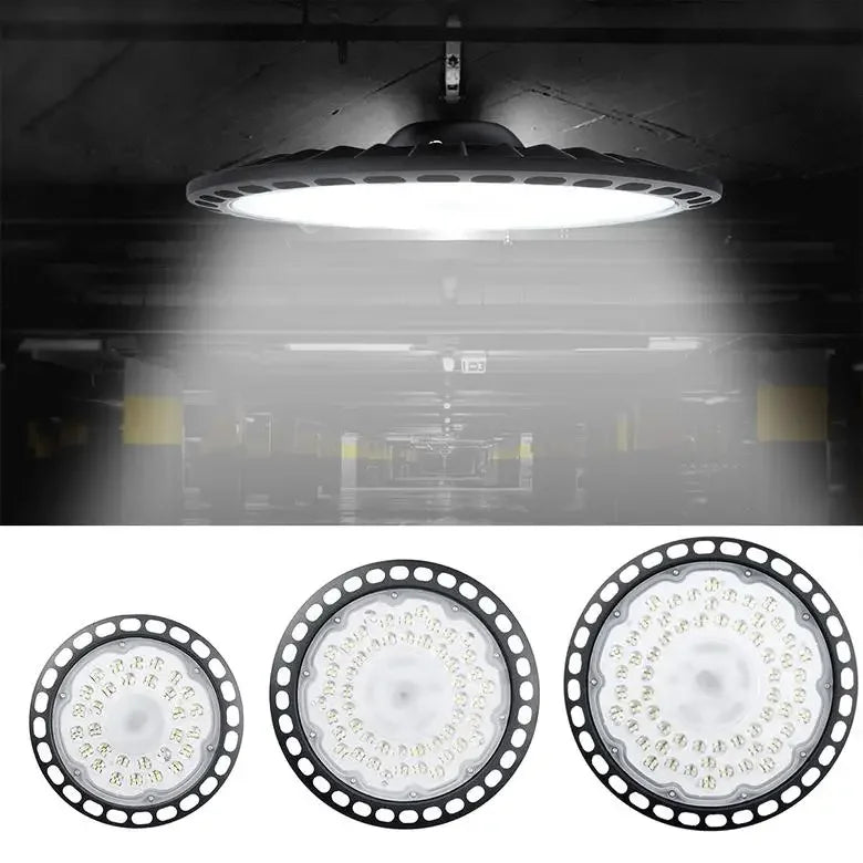 LED High Bay Light (200W/300W/500W) AC180-260V - High Brightness 6500K Industrial Workshop, Warehouse & Garage Ceiling Lamp