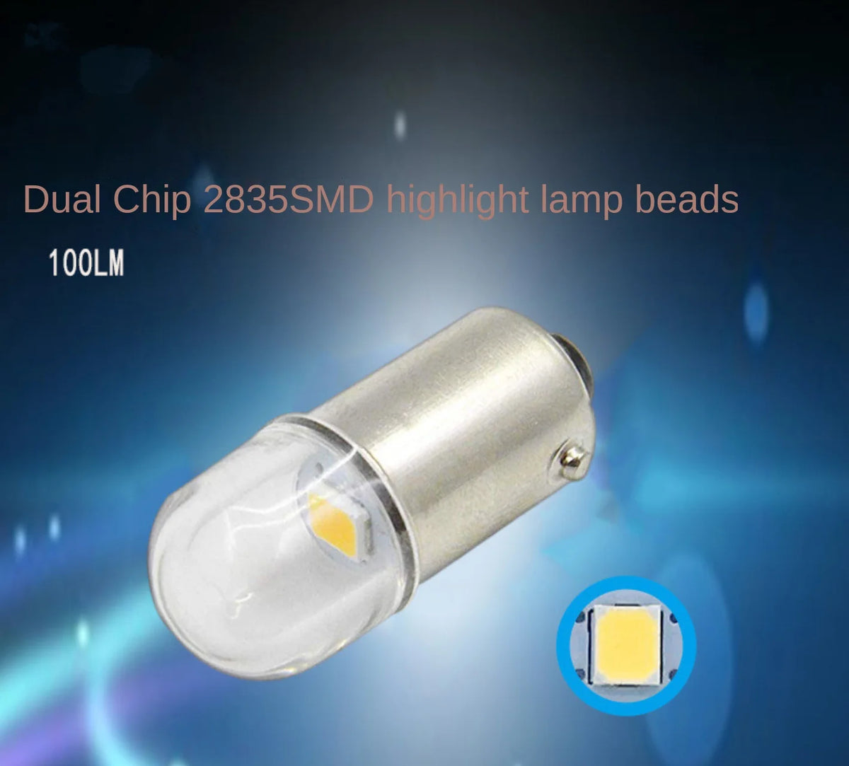 4PCS Led Bulb BA9S BAX9S BAY9S BAW9S 1SMD2835  6v 12v 24v Car Interior Dome Trunk Light Motorcycle Side Parker Lamp