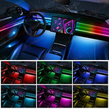 18-in-1 RGB Symphony LED Car Ambient Lighting - Bluetooth App Control Kit