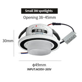 Recessed mini Spotlight 1w 3w LED ceiling light 110 volt 220V embedded decorative small downlight with driver set
