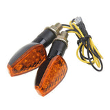 2PCS Universal 12V Flashing Turn Signals Motorcycle LED Lights Rear Blinker Indicator Tail Light For Cafe Racer Honda BMW Yamaha