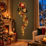 LED Angel Blessing Wall Light Wall Mounted Christmas Wall Decor Starglow Cascading Glowing Star Light Warm White Lights