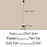 2026 New Bedside Led Pendant Lights Simple Bedroom Aisle Porch Cloakroom Small Chandelier Modern Home Indoor Decor Lighting Lamp