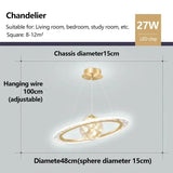 Modern Planet LED Ceiling Lights Lovely Crown Star Chandelier for Living Dining Room Kid's Bedroom Home Decoration Lamps Lustre