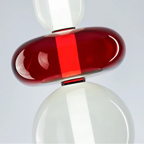 Nordic Creative Designer Art Style Colored Glass LED Pendent Lamp Restaurant Cafe's Exhibition Hall Home Decoration Light Fixture