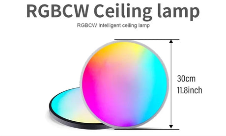 LED Ceiling Lights Round Smart WIFI RGBCW Dimmable TUYA APP Compatible with Alexa Google Home Bedroom Living Room Ambient Lamps