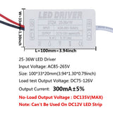 LED Driver 300mA 1-3w 4-7w 8-12w 12-18w 18-25w 25-36w LED Constant Current Driver Power Unit Supply For LED Bulb Transformers
