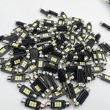  Festoon 31mm 36mm 39mm 41mm C5W C10W LED Bulb Canbus No error Car Interior Reading LED Light License Plate Lamps 4014