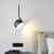 Nordic LED Pendant Light Minimalist Black White Spoon Iron Hanging Lamp Bedroom Living Rooms Study Office Illumination Luminaire