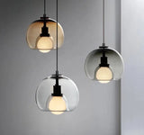  Modern Nordic Chandelier 3 Heads Iron Glass Indoor Home Decors Pendant Lights Dining Room Bar Salon Hanging Lamp Fixtures