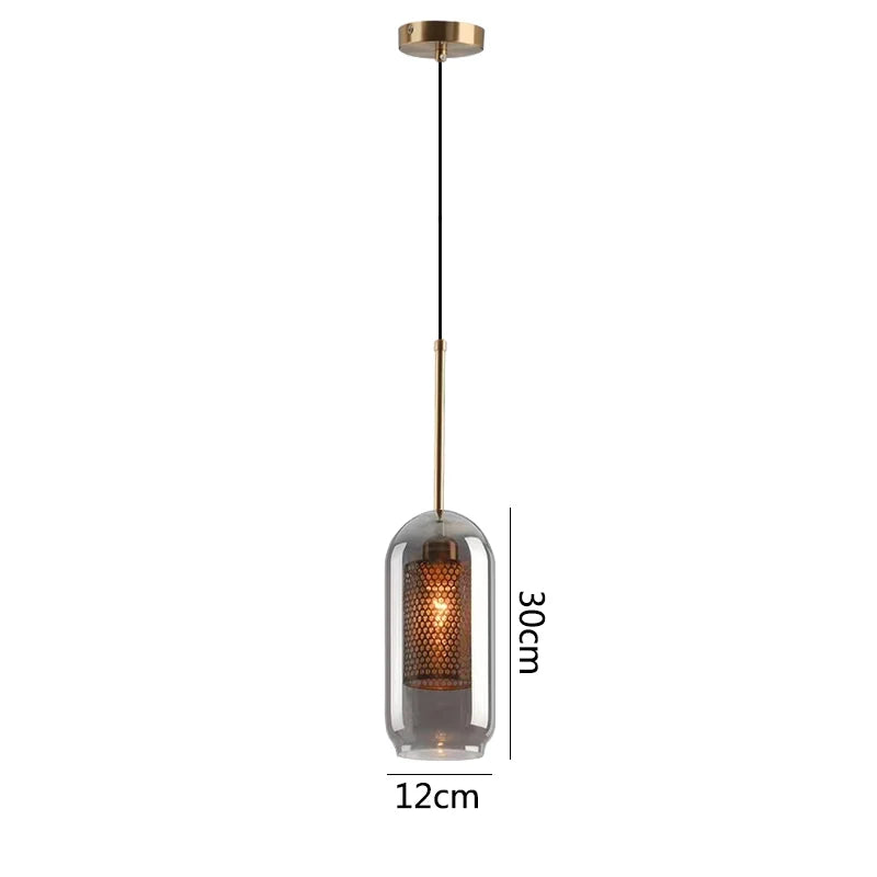 Glass Hanging Lamp Nordic Pendant Lights Dining Kitchen Lighting Fixtures  Bedroom Bedside Pendant Lamp Luminaire