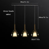 Nordic Glass Bedroom Pendant Light Postmodern Creative Designer Restaurant Bar High-End Room Decors Bedside Minimalist Hang lamps