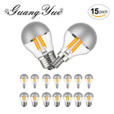 G45 Edison LED Globe Night Bulb - 4W Dimmable E12 E14 E26 E27 Silver Top Mirror Light