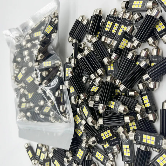  Festoon 31mm 36mm 39mm 41mm C5W C10W LED Bulb Canbus No error Car Interior Reading LED Light License Plate Lamps 4014