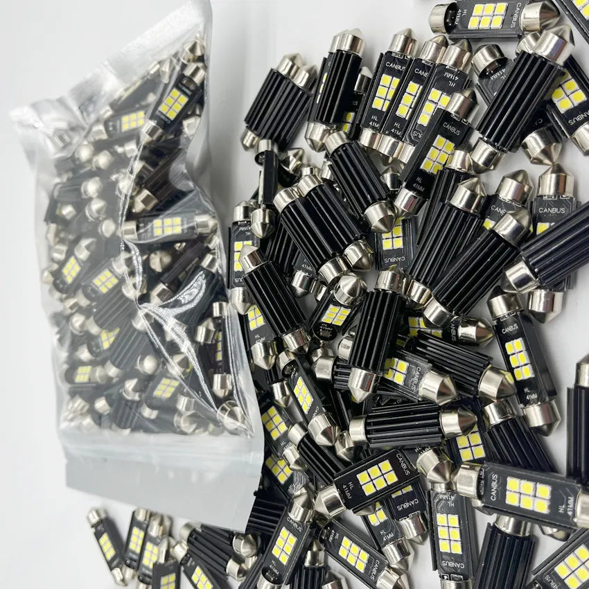  Festoon 31mm 36mm 39mm 41mm C5W C10W LED Bulb Canbus No error Car Interior Reading LED Light License Plate Lamps 4014