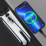 Portable USB Repair Flashlight LED Red and Blue Maintenance Warning Light for Outdoor Camping and Mountain Climbing Emergency