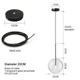 Nordic Modern Chandelier Pendant Lights Fixture Glass Ball Lampshade Bedroom Dining Room Hanging Lamp Restaurant Decor Lustre