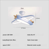 2026 Children's Room Airplane Chandelier - Creative LED Bedroom Pendant Light