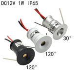 1W RGB Mini LED Recessed Downlight with Driver (AC100–265V / DC12V) - Compact Spotlight for Cabinets, Stairs & KTV