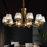 Copper Crystal Chandelier For Living Room Bedroom Study Dining Room Kitchen Villa Modern Luxury Style Gold Lamp Pendant Light