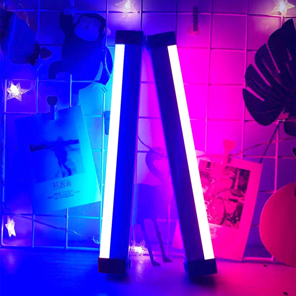 Handheld LED Night Lamps RGB Colorful Atmosphere Fill Light Rechargeable Bedroom Photography Selfie Lamp Lighting Room Decor