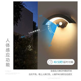 Creative LED Outdoor Moon Wall Lamp - IP65 Waterproof Human Sensing Light