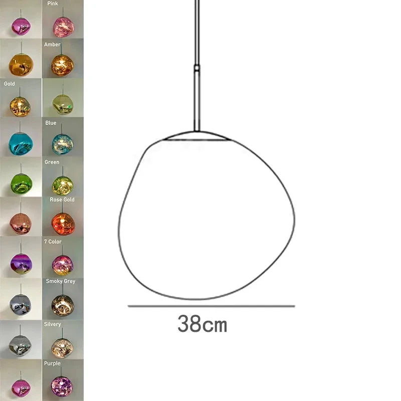 Nordic Ceiling Pendant Lamp Lava LED Pendant Light Modern Light Lighting Living Room Indoor Decor Home Fixtures Kitchen Hanging