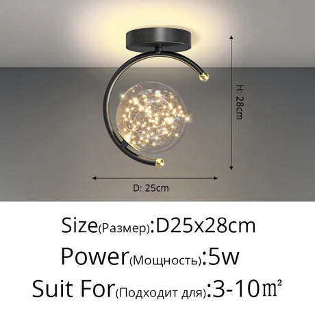 Modern Decors Ceiling Lights Indoor Lusters' Chandelier For Living Room Nordic LED Lighting Kitchen Ceil Lamp Full Sky Star Ceiling