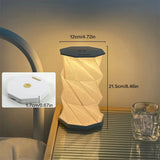 Modern LED Bedside Lamp - Minimalist Foldable Nightstand Light for Reading