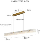Modern Luxury Style Marble LED Chandelier For Dining Room Kitchen Bedroom Gold Decoration Pendant Lamp Design Suspension Light