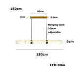 Elevate Your Dinning Room With Our Marble Cylinder Led Pendant Light Dimming Function White Linear Alabaster Gold Silver