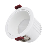 Anti-Glare Recessed LED Spotlight - 7W 12W Matte Black & White Downlight