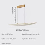 Newly Designed Bar Pendant Light LED Acrylic Pendant Light Used for Living Room Dining Table Kitchen Home Decoration Lighting