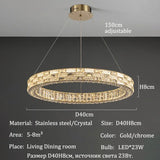 Nordic-style Luxurious Crystal Chandeliers, Led Lights, Pendant Ceiling Lamps, Suspended Chandeliers, Home Decorations, Lighting