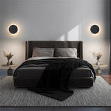 Modern Minimalist Round LED Wall Lamp - Touch Switch & Motion Sensor Porch Light